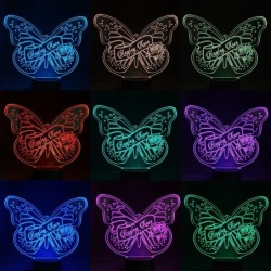 Butterfly Rose Theme Night Lights