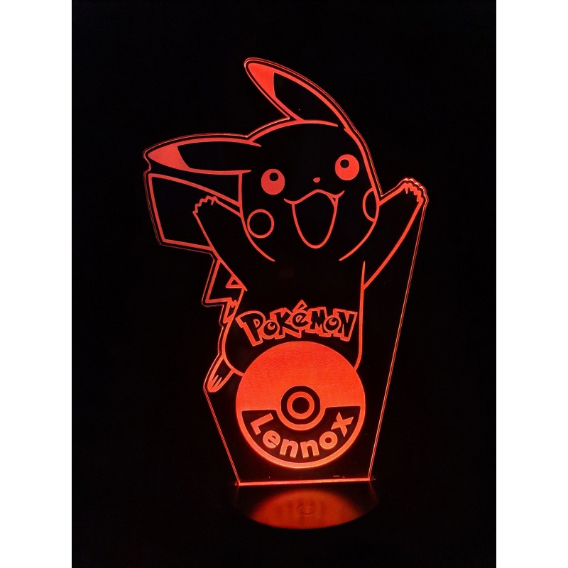 Pikachu Pokemon Theme Night Lights