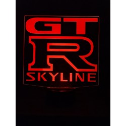 Skyline GT Logo Theme Night Lights