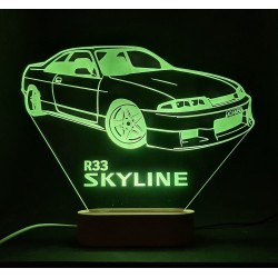 R33 Nissan Skyline Theme Night Lights